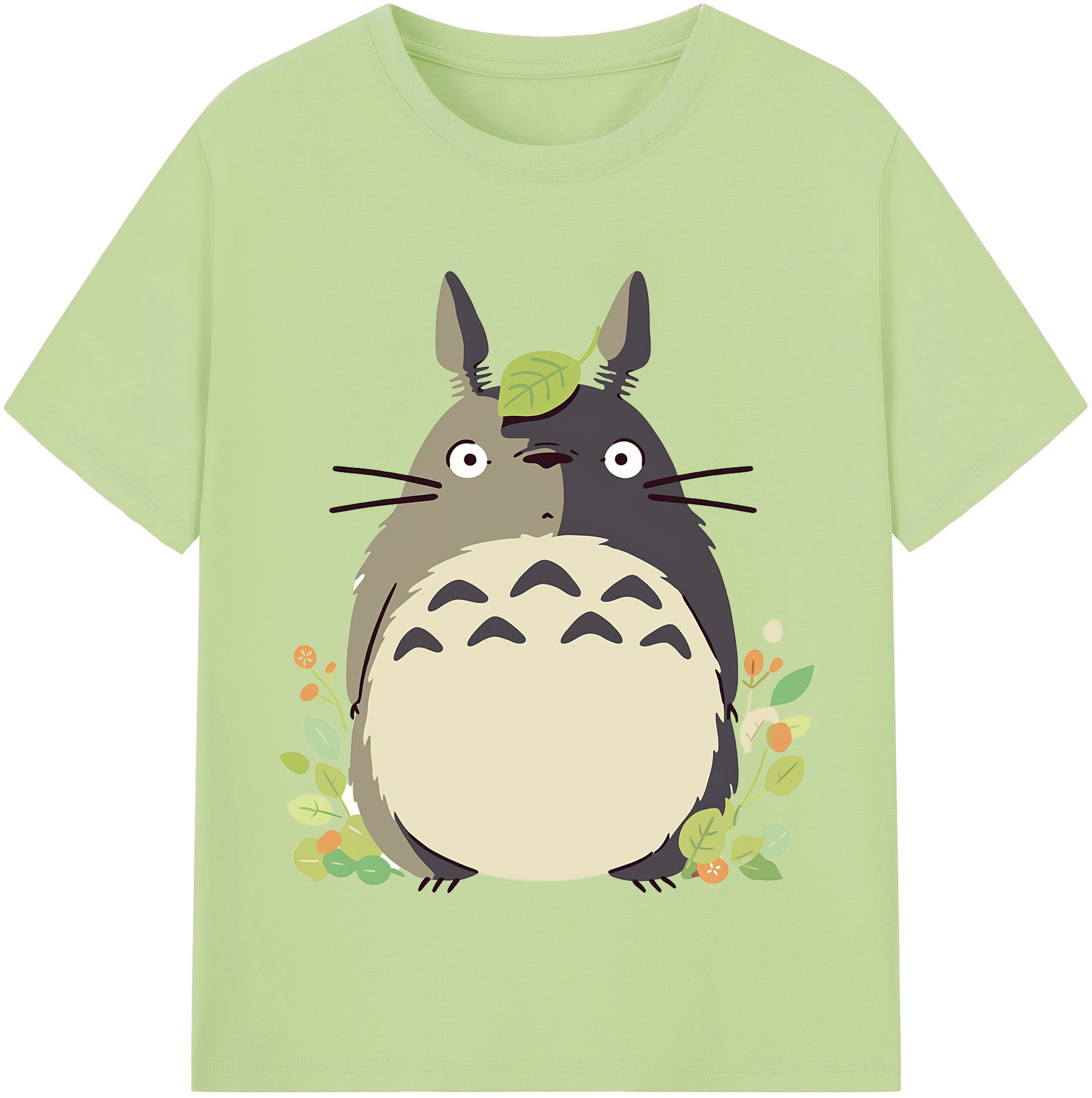 （画像用） となりのトトロ 草壁メイ 草壁サツキ My Neighbor Totoro Satsuki Kusakabe Mei Kusakabe 綿100％半袖Tシャツ（フロントプリント）